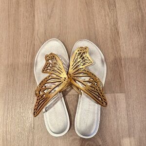 Sophia Webster Talulah Flat Mule Butterfly Cutout Sandal